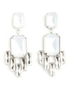 Click for more info about Two-Tone Faceted Stone Drop Earrings