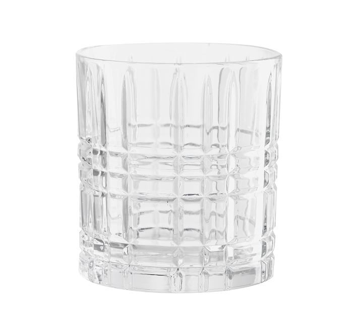 Plaid Double Old Fashioned Glass, Each | Pottery Barn (US)