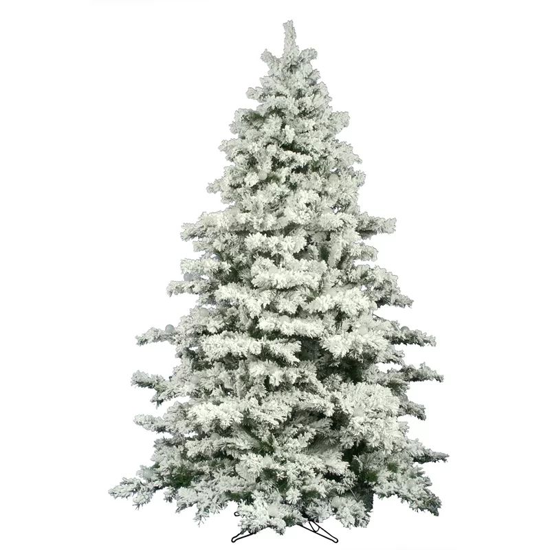 Kinsey Flocked Alaskan Artificial Christmas Tree | Wayfair North America