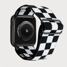 pc Checkered Print Watchband Compatible With Apple Watch Band Apple Watch Strap Band Apple Watch Band Apple Watch Strap Strap BandApple Watch Band App | SHEIN