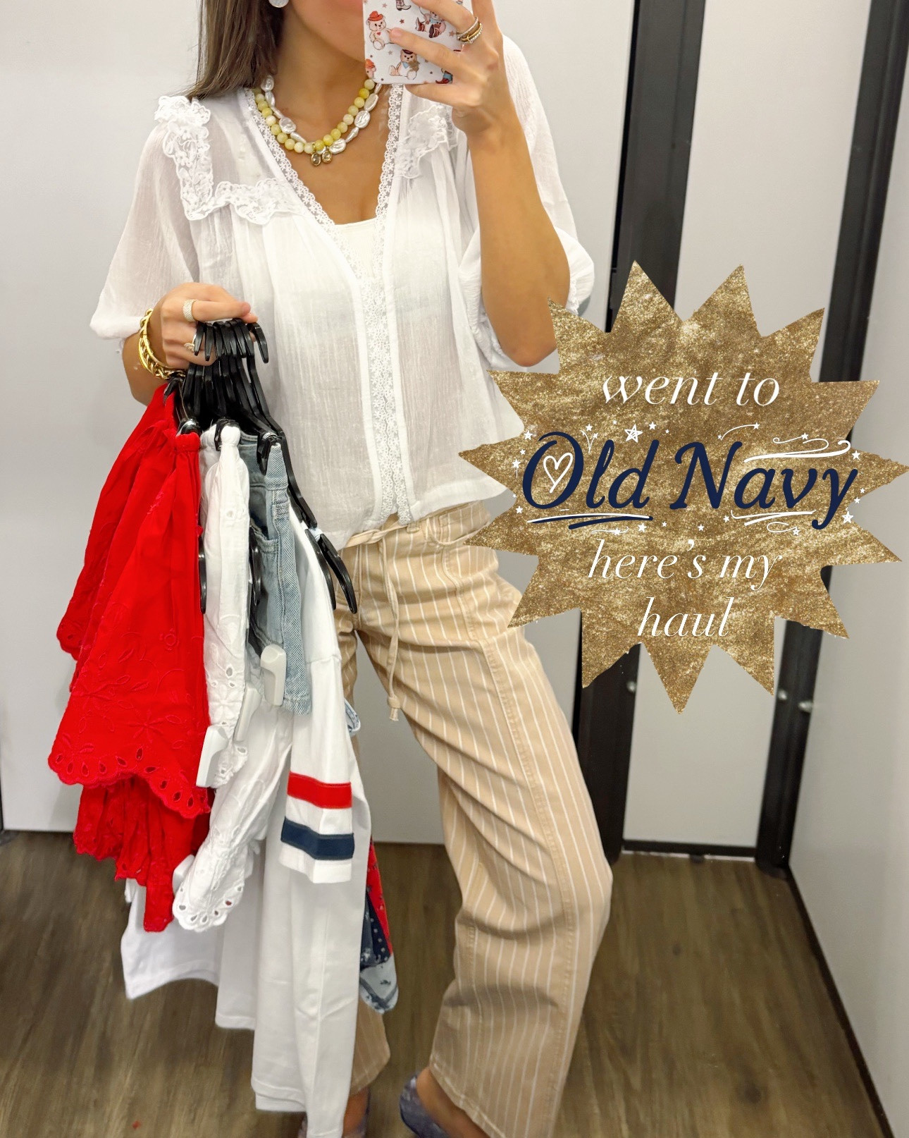 Old Navy Haul! 
I’m 5’2 and I wore a medium in the skirt, large in all tops, 12 in the shorts and a 3/4 in the shoes! 

#LTKPetite #LTKootd #LTKSaleAlert