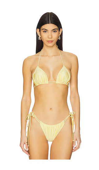 Kyma Bikini Top in Daisy Yellow | Revolve Clothing (Global)