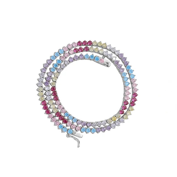 GRACE TENNIS CHAIN - DUSK COLORBLOCK | Fallon Jewelry