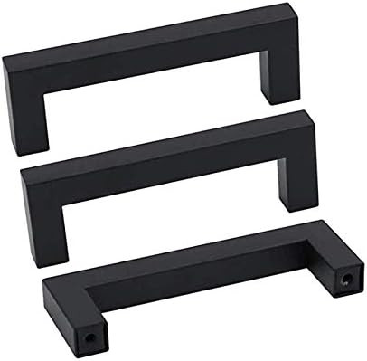 for "goldenwarm black square bar cabinet pull" | Amazon (US)