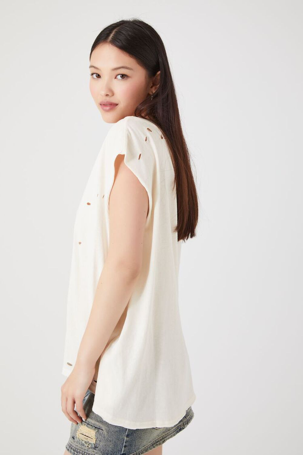 Distressed Muscle Tee | Forever 21 (US)