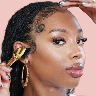 On The Edge Baby Hair Glow up Gold Signature Edge Brush | Target