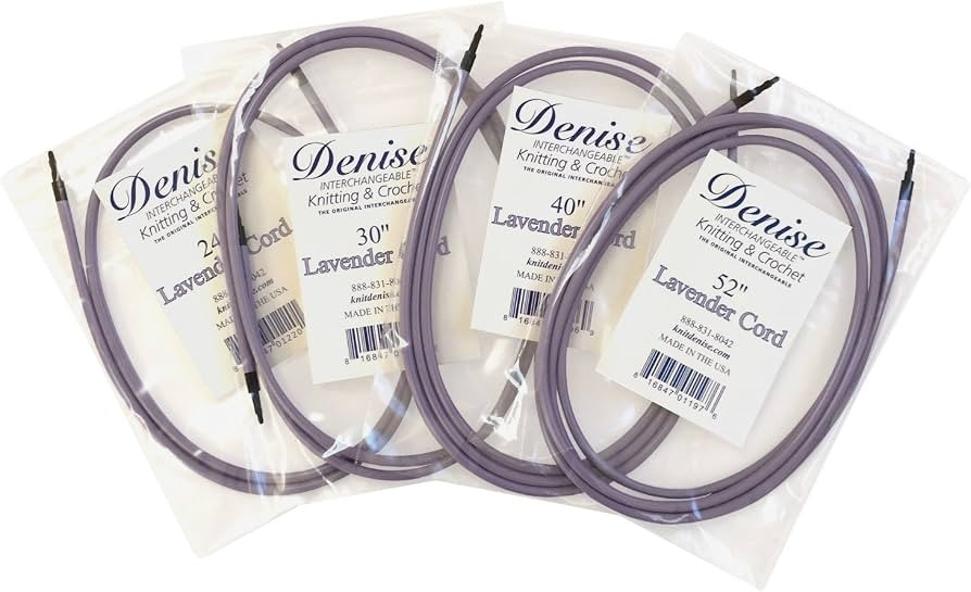 Long Cord Set - Denise Interchangeable Knitting & Crochet (Lavender) | Amazon (US)