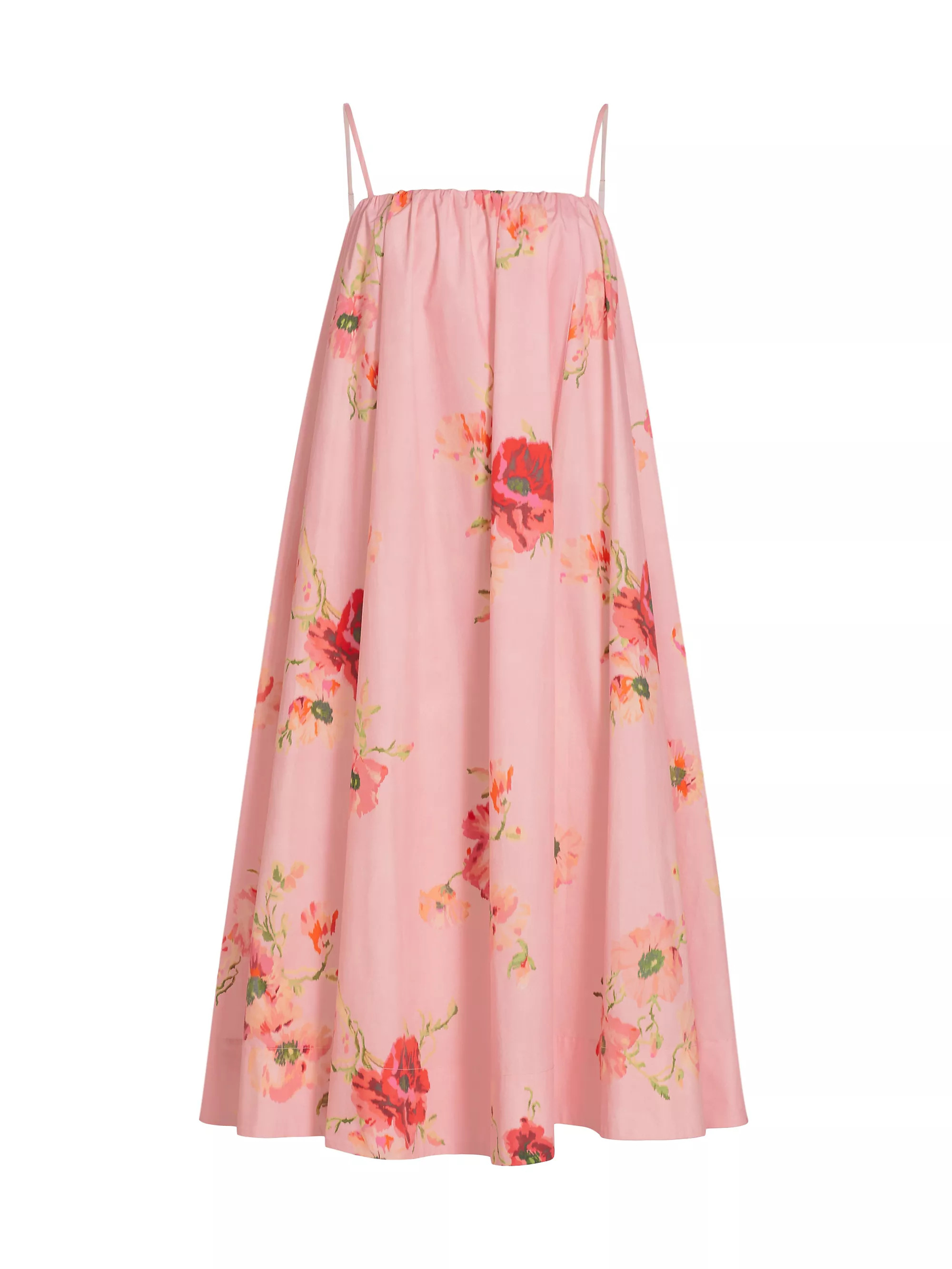 Lightburst Puff Midi-Dress | Saks Fifth Avenue