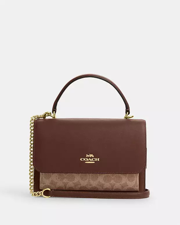 Klare Top Handle Bag In Signature Canvas | Coach Outlet US