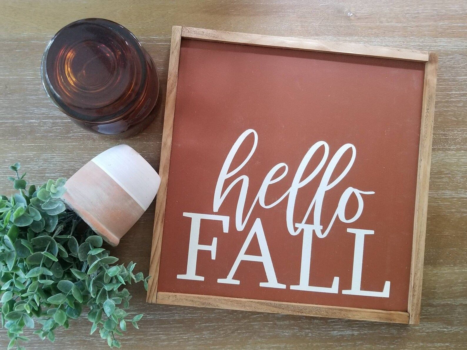 hello fall sign | fall sign | fall decor | wood sign | multiple color options | farmhouse sign | ... | Etsy (US)
