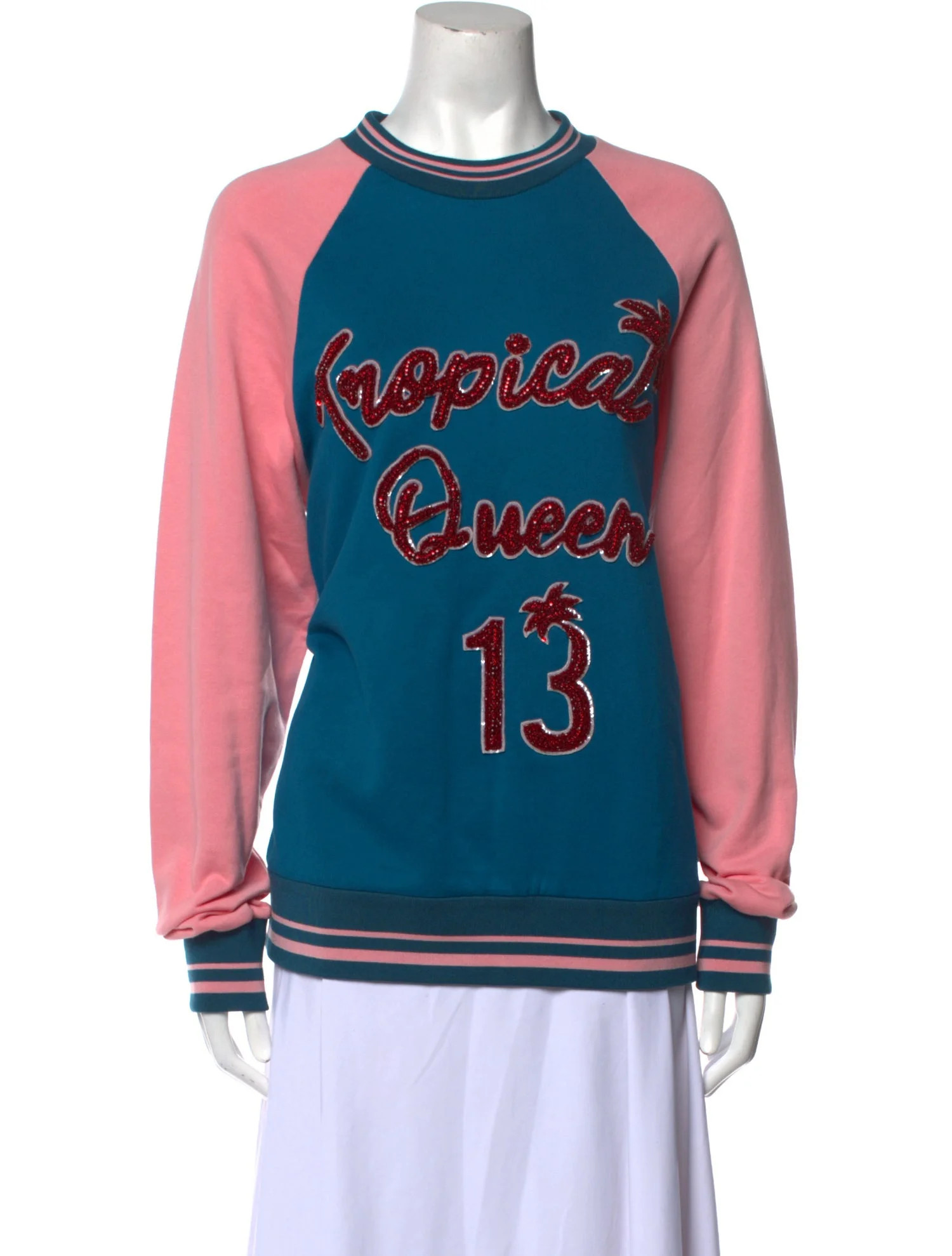 Graphic Print Crew Neck Sweatshirt w/ Tags | The RealReal