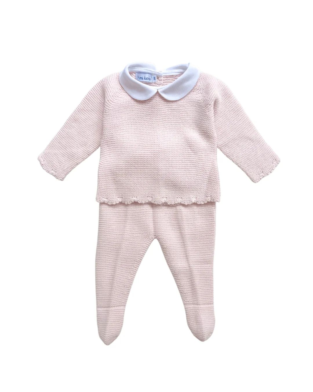 Knitted Layette Set in Pink | Loozieloo