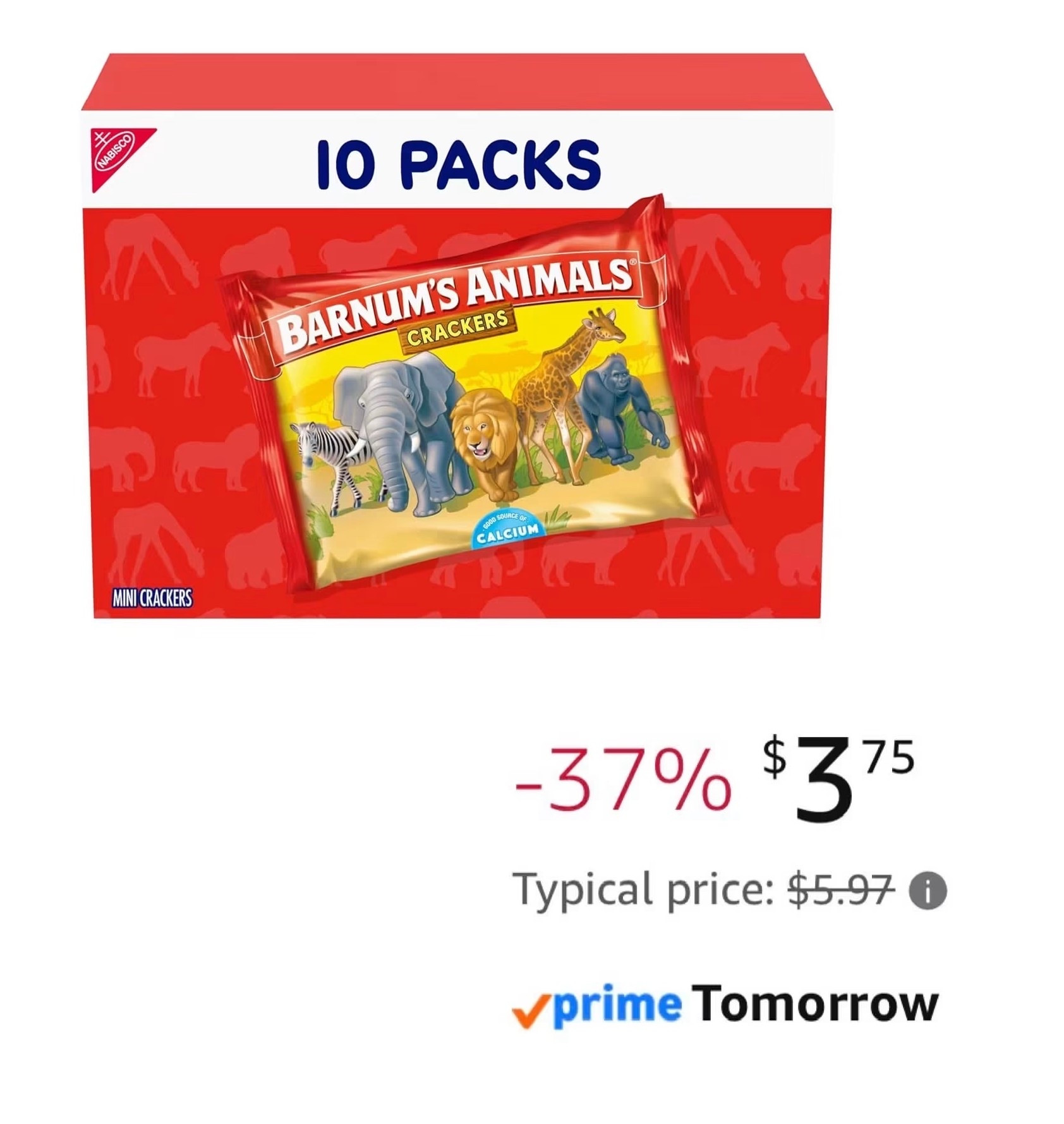 10 packs of Barnum’s Animal Crackers are down to only $3.75 today at Amazon! Lowest I’ve ever seen these, and they’re always a fan favorite. Easy snack for on the go or lunches.

#LTKSaleAlert #LTKfoodie #LTKHome