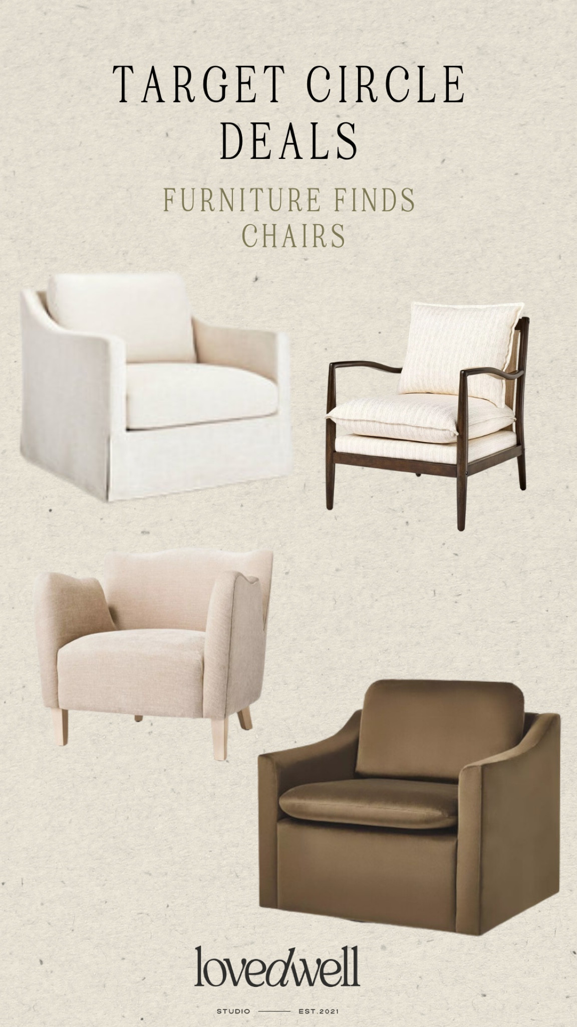 TARGET CIRCLE DEALS
Accent chairs 30% off!!

#LTKSummerSales #LTKHome