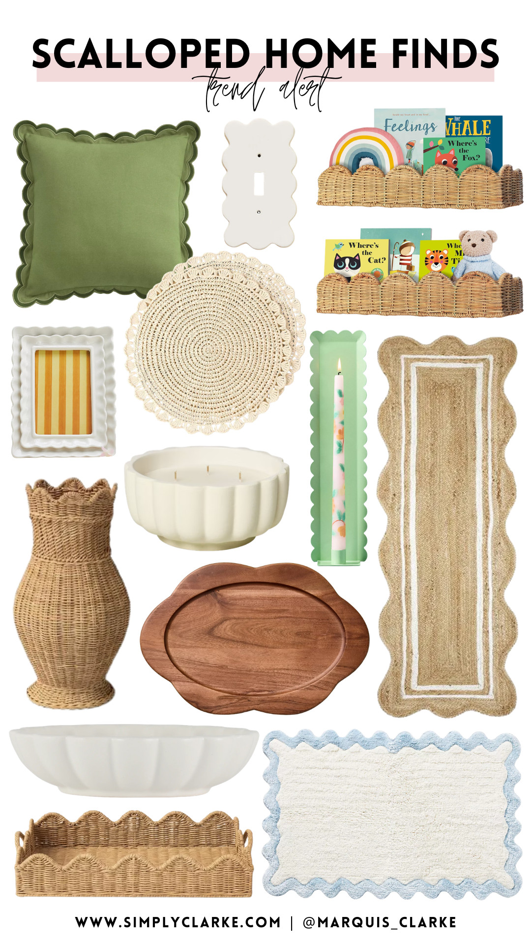 Scalloped everything lately & I’m not mad about it! The prettiest way to add texture + charm to your home—from cozy neutrals to soft pops of color!  

 #LTKmomlife #LTKSeasonal #LTKHome