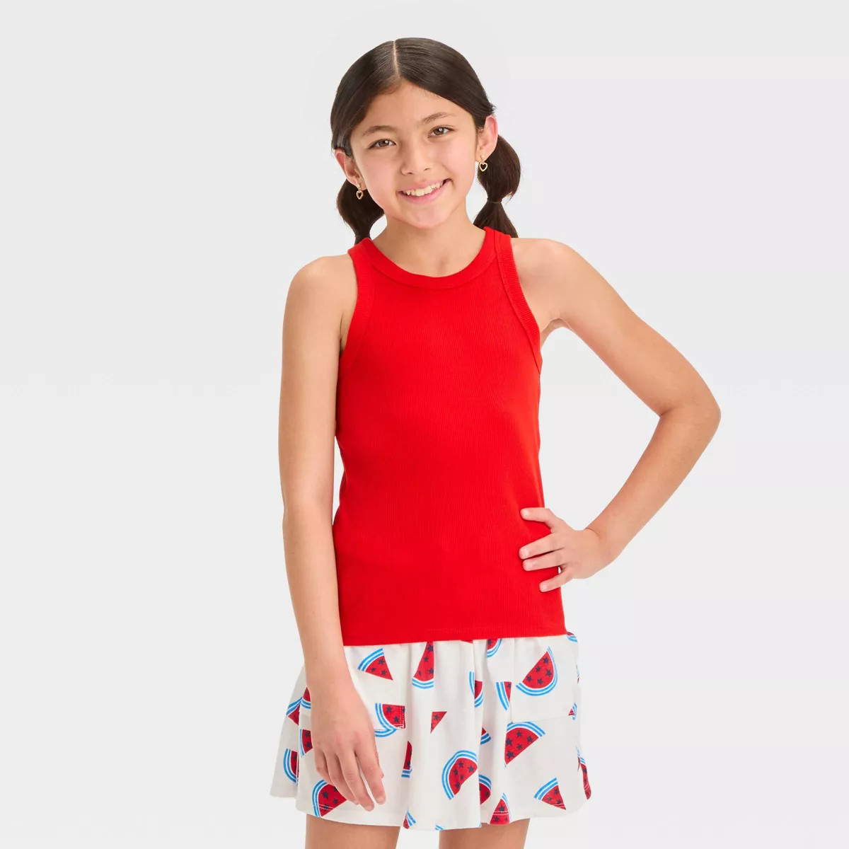 Girls' Ribbed Tank Top - Cat & Jack™ White S | Target