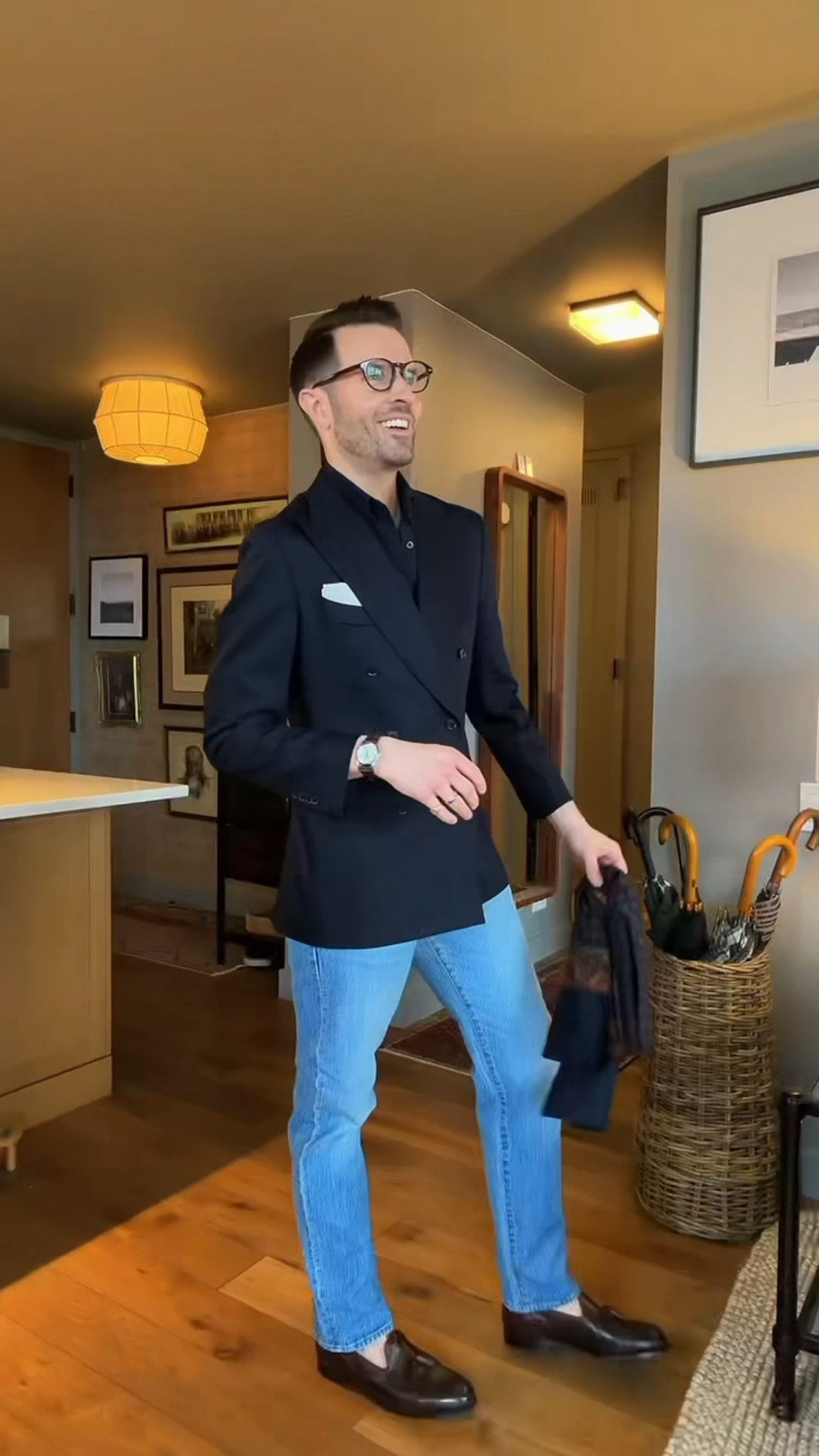 A classic navy double-breasted blazer is one of my wardrobe staples I always come back to. Wear it with denim for the perfect relaxed vibe

#LTKootd #LTKWorkwear #LTKMens