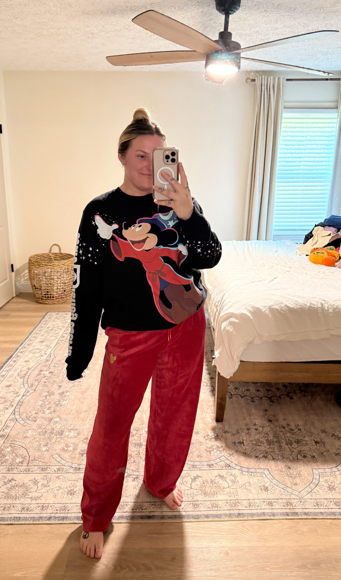 DISNEY Ribbed Velvet lounge pants. Size down- These are a Large and I’m normally an XL. They run BIG.

#LTKSeasonal #LTKHoliday #LTKMidsize