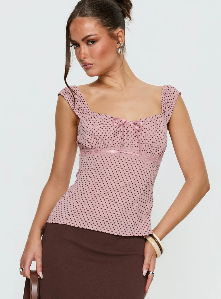 Garconne Top Pink Polka | Princess Polly US