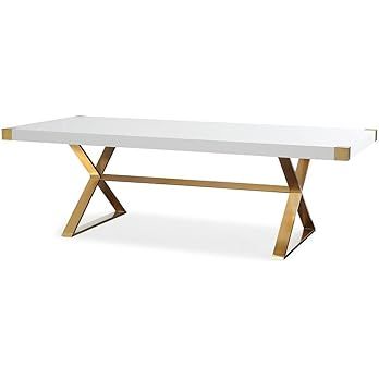 TOV Furniture The Adeline Collection Modern Handcrafted Lacquer Finished Wood & Stainless Steel D... | Amazon (US)