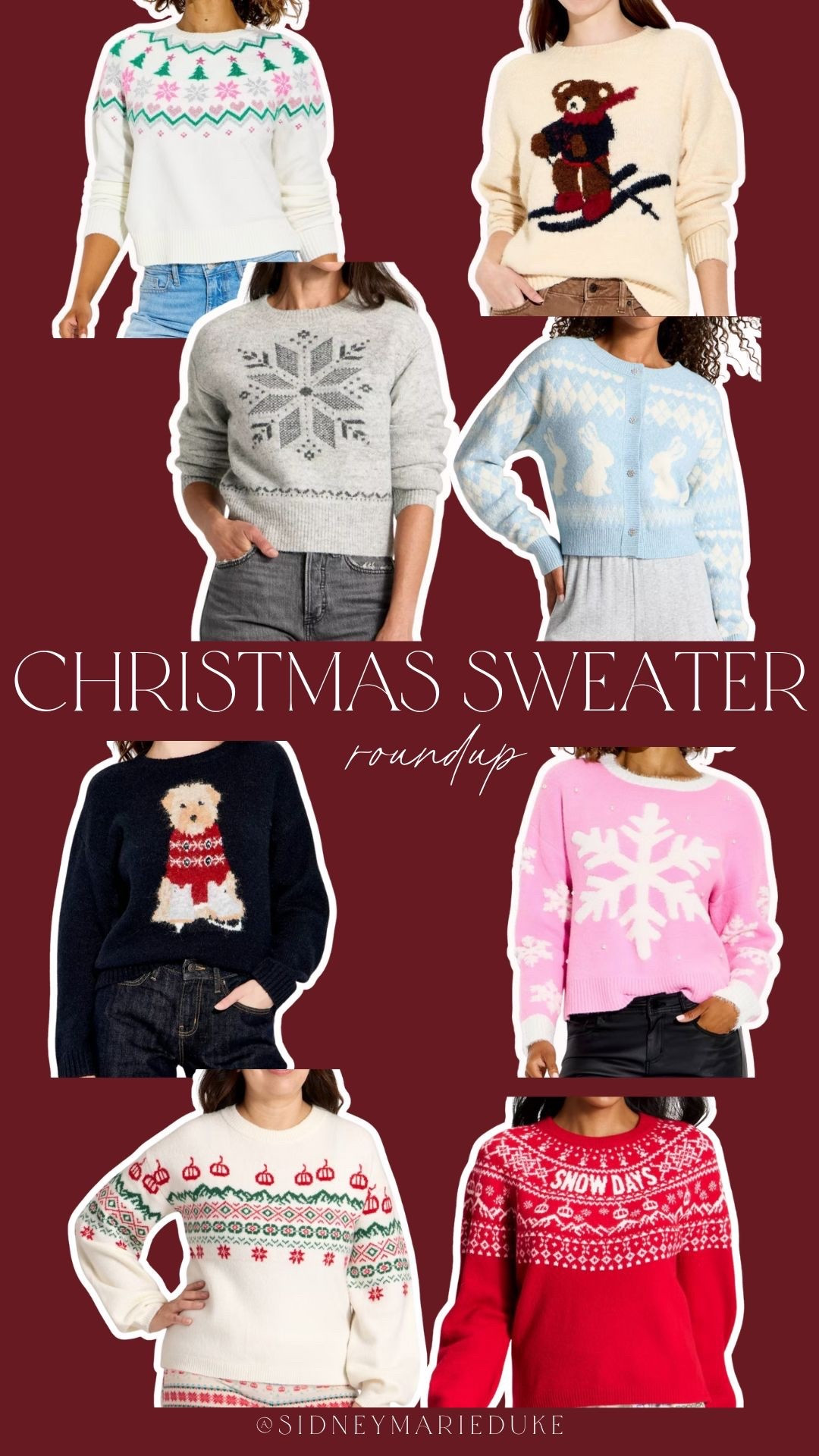 Cute Christmas sweaters that arrive in time if you order today! ❤️🎁🎄

#LTKHoliday