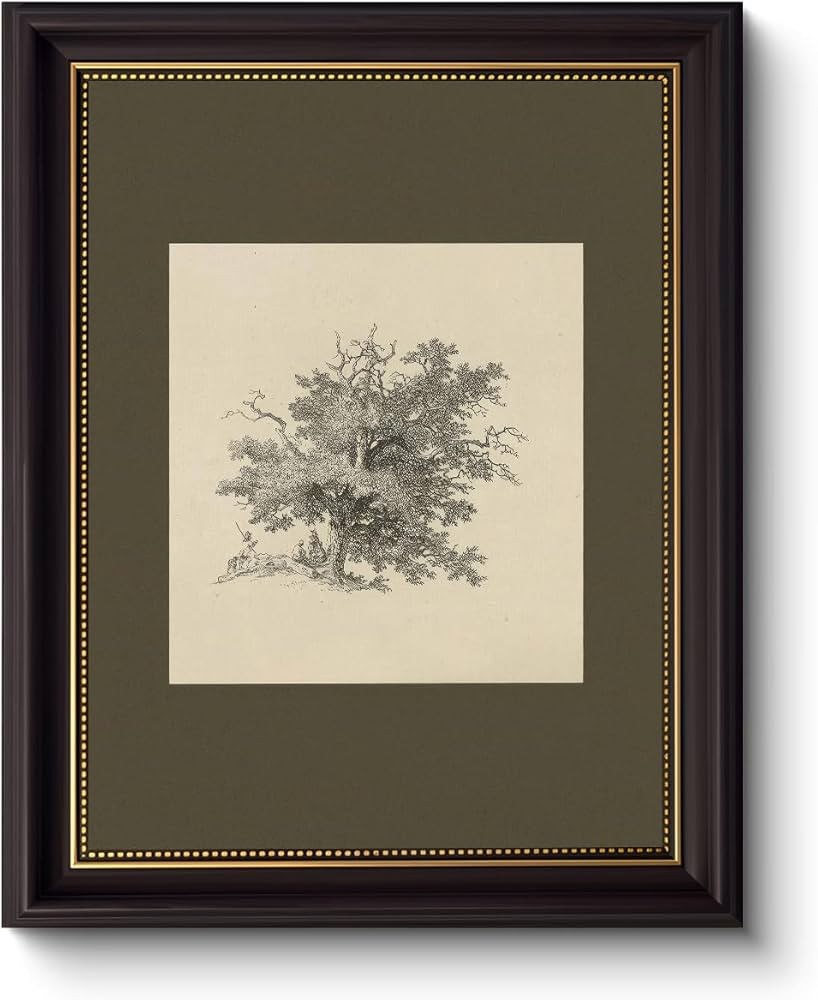 Myzoran Dark Brown Frame Vintage Tree Wall Art Prints, Farmhouse Tree Sketch Landscape Pictures P... | Amazon (US)