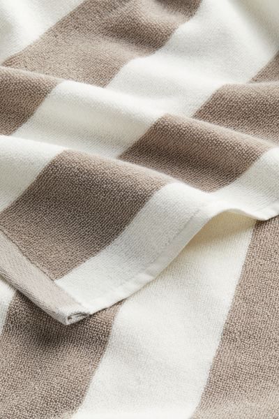 Bath Towel - Beige/striped - Home All | H&M US | H&M (US + CA)