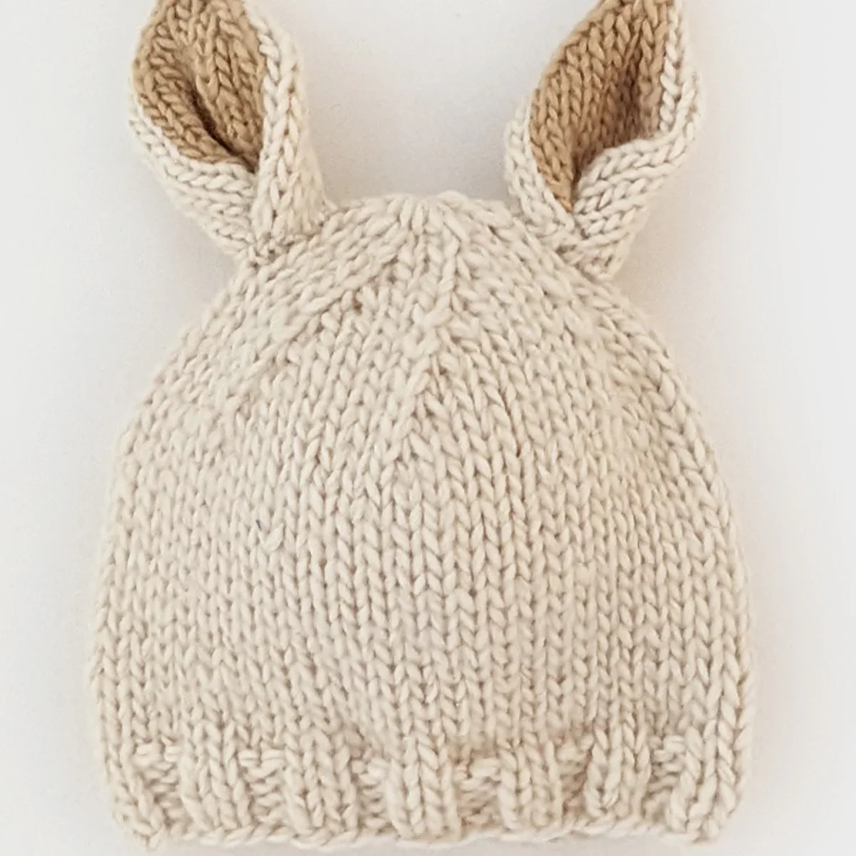 Knit Bunny Hat, Natural | SpearmintLOVE