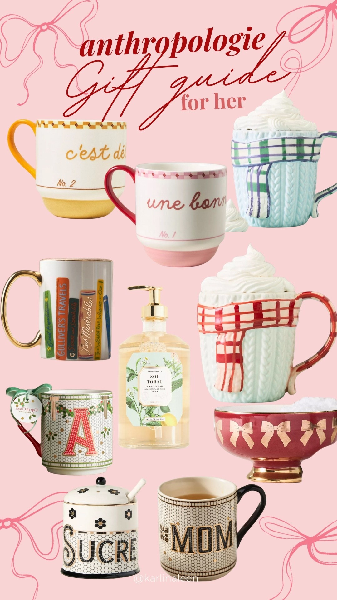 Anthropologie gift guide for her 🎄 🎅 #christmasgiftguide 

#LTKFindsUnder50 #LTKGiftGuide #LTKHoliday