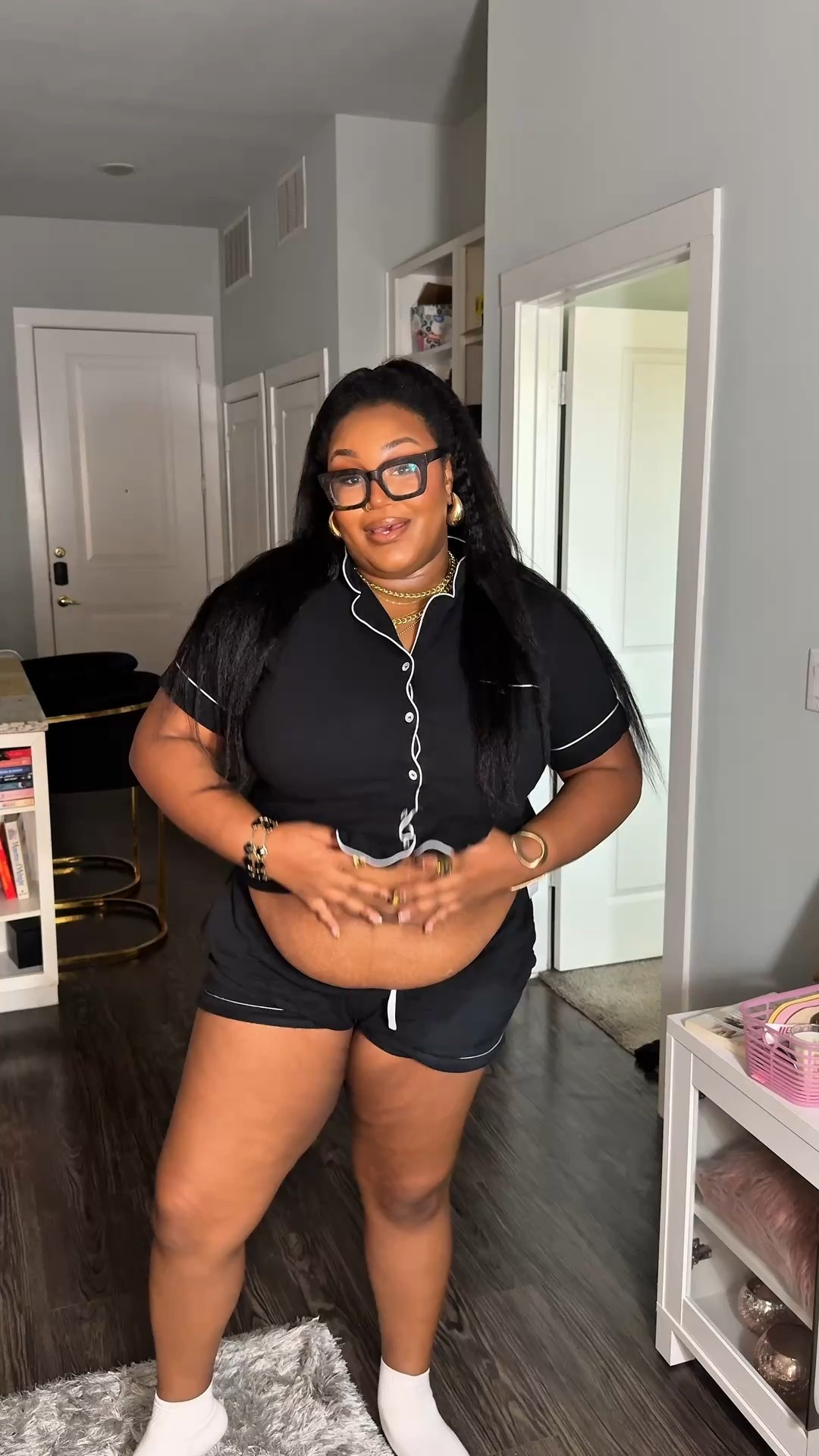 Yes, you can! Y’all know me; I’m all about comfort, so I’m going to wear baggy on baggy, and I don’t care if it’s deemed non-flattering on my body. I feel confident in it, and I also feel comfortable, and that’s what matters most! #styleinspo #plussizefashion #outfits

#LTKStyleTip #LTKHoliday #LTKPlusSize