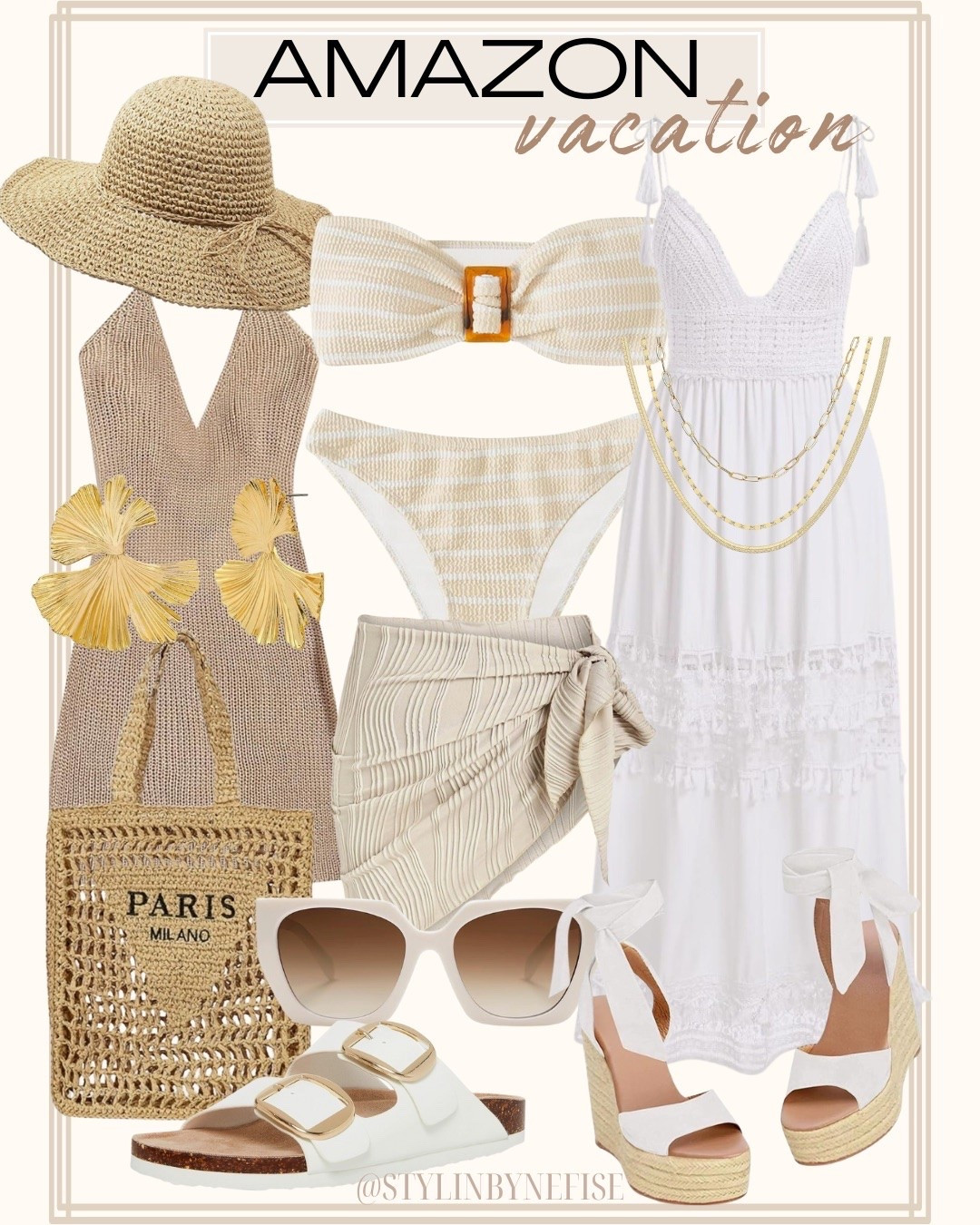Amazon Vacation Outfits ✨

Vacation outfits, vacation, bikini, sunglasses, coverup, beach bag, amazon vacation, sandals, amazon sandals, beige bikini, neutral bikini, maxi dress, amazon dress, vacation dress, amazon finds, amazon fashion, amazon sunglasses, swim, travel outfits, resort wear, resort outfits, swim, vacation outfit, amazon sunglasses, clutch purse, one piece swimsuit, swimsuit coverup, summer sandals, sandals 2026, amazon sandals, amazon fashion finds, amazon summer finds, amazon summer fashion, amazon sunglasses, beach vacation

#LTKSeasonal #LTKTravel #LTKSwim