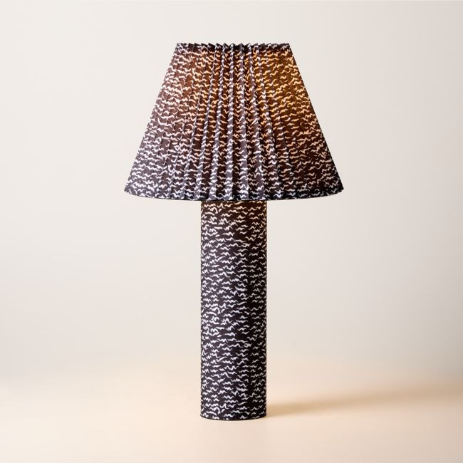 Scrunch Black and White Table Lamp | CB2