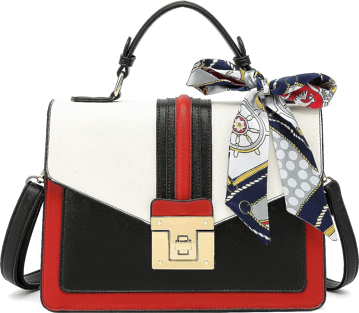 Scarleton Medium Top Handle Satchel Handbag for Women, Purses for Women, Tote bag for Women, H206... | Amazon (US)