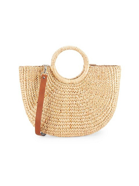 Large Camryn Seagrass Satchel | Saks Fifth Avenue OFF 5TH