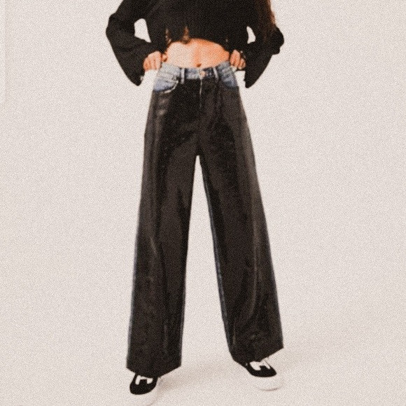 BDG Urban Outfitters Black Sequin High Rise Jeans Wide Leg | Poshmark