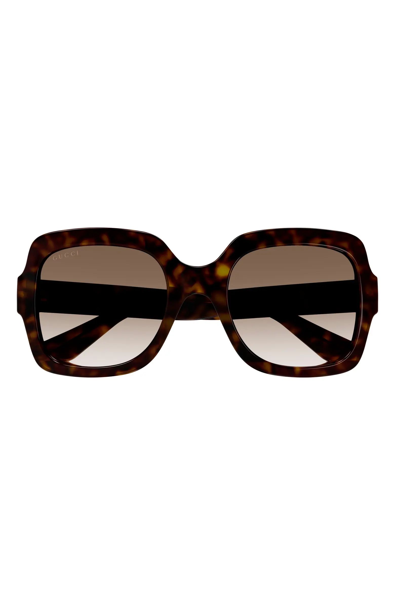 54mm Gradient Rectangular Sunglasses | Nordstrom