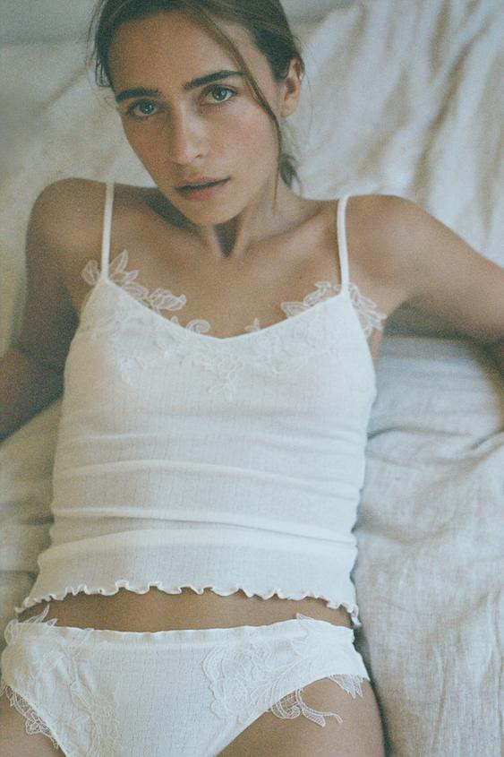 POINTELLE LACE BRIEFS | Zara UK