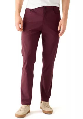 Kenneth Cole Men's 5-Pocket Burgundy Pants | Belk