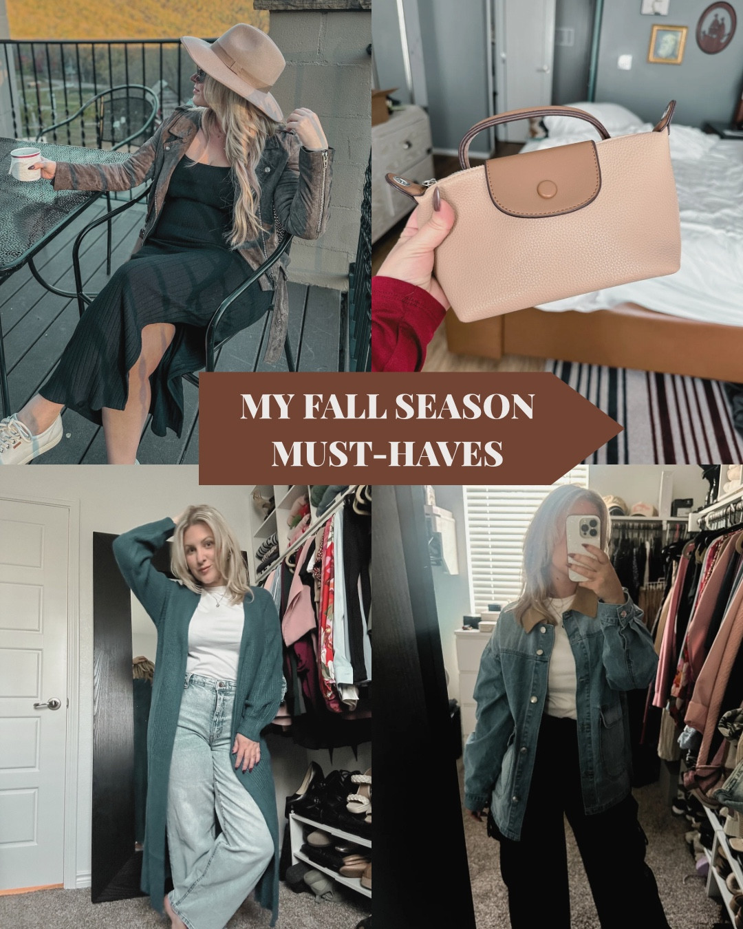 My fall must haves this season! Even if you’re a cool-tone, summer palette girlie like me, you can still enjoy the fall season with some cozy pieces like these! From all the modern, structured denim pieces to a cozy duster cardigan, a cropped Sherpa to a suede moto jacket, these are my tried and true pieces. 

#LTKMidsize #LTKPetite #LTKSeasonal