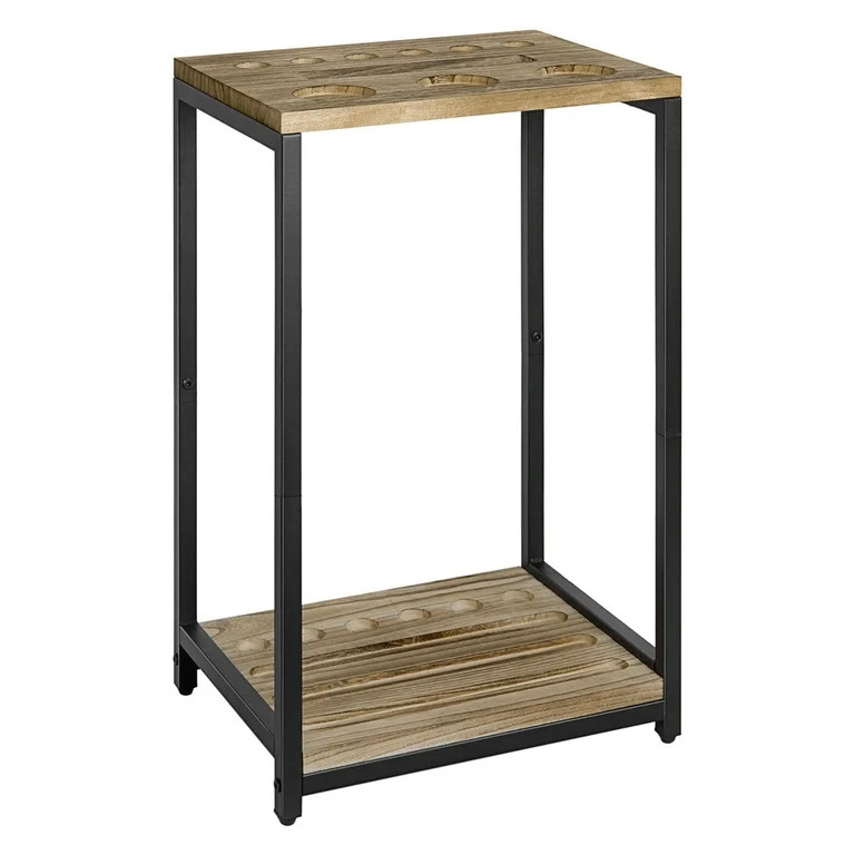 OYEAL 6-Cue Billiard Pool Cue Holder, Light Brown Floor-Standing Billiard Cue Rack, Billiards Acc... | Walmart (US)