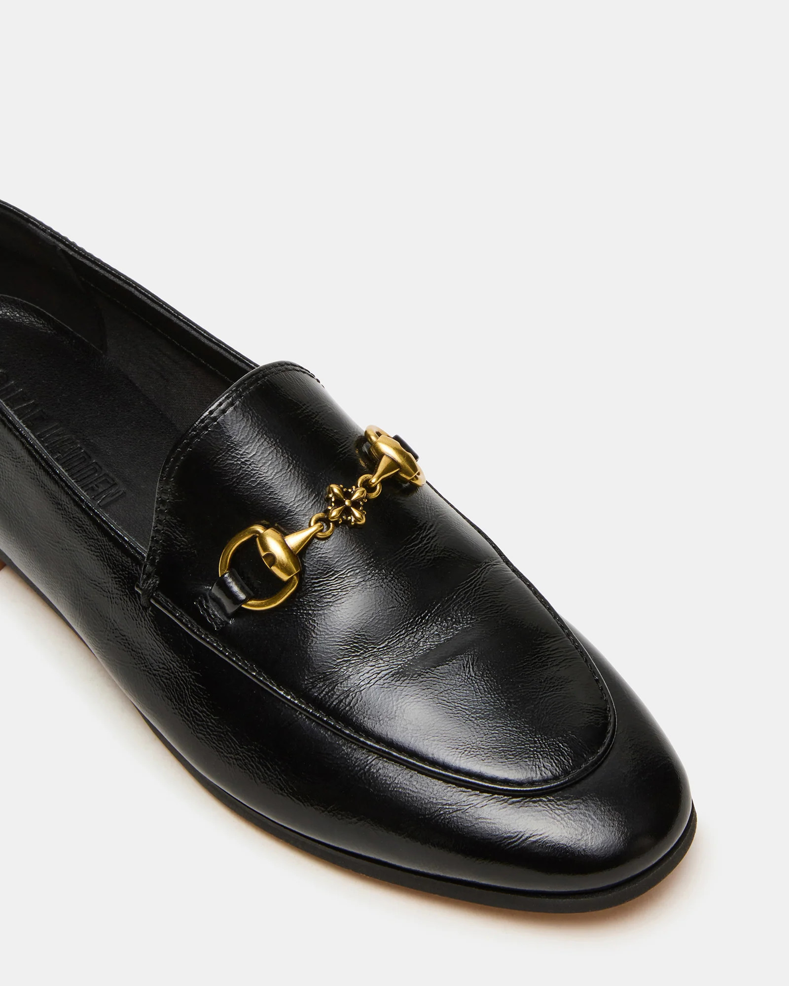 GRAFTON Black Leather Women's Loafer | Steve Madden (US)