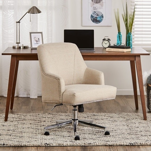 Serta Leighton Home Office Chair, Stoneware Beige | Bed Bath & Beyond