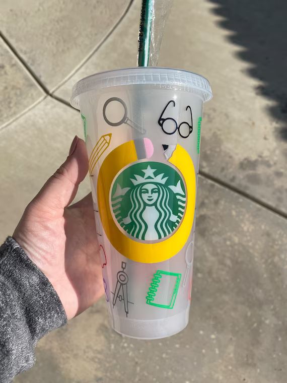 Teacher Starbucks Tumbler Starbucks Cold Cup Coffee Custom | Etsy | Etsy (US)