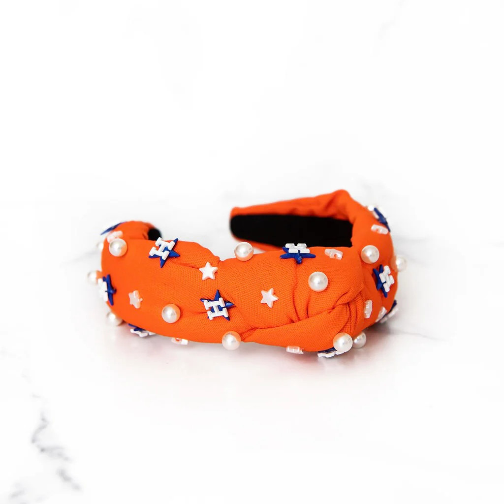 Orange H-Town Headband | Golden Thread