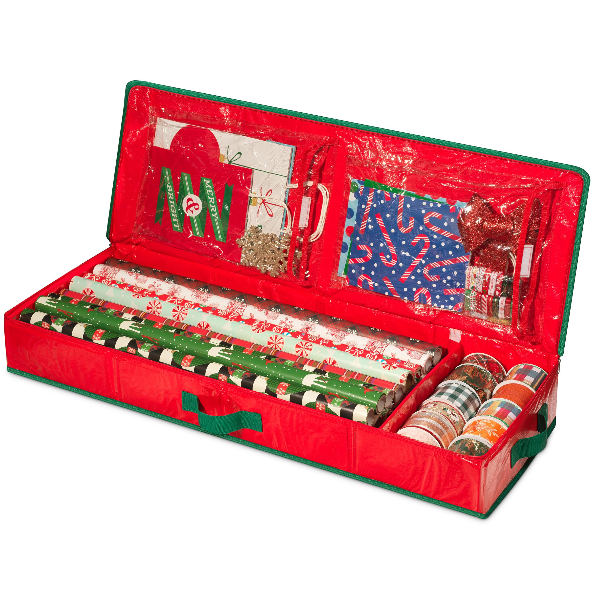 Handy Laundry Gift Wrap Storage Organizer, Easily organize Wrapping Paper, Ribbons, Bows, Scissor... | Amazon (US)