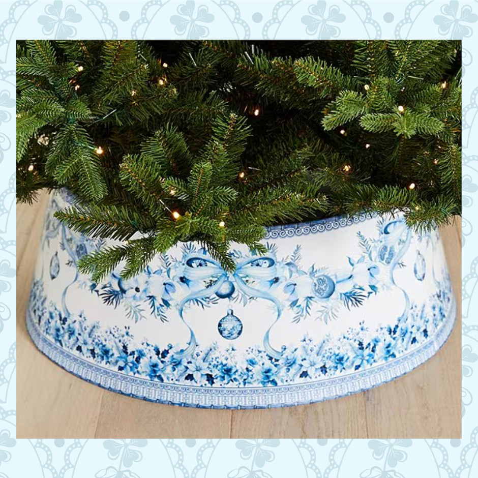 Grandmillennial Christmas
Chinoiserie Tree Collar 

 #LTKSeasonal #LTKHome