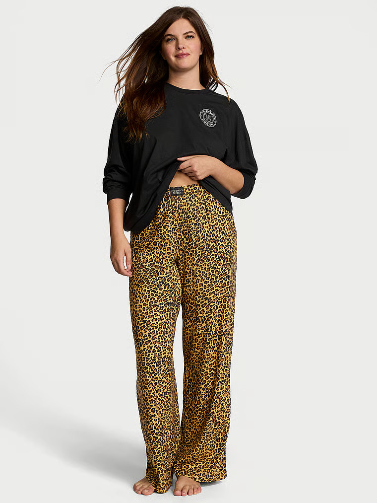 Flannel Long-Sleeve Tee-Jama Set | Victoria's Secret (US / CA )