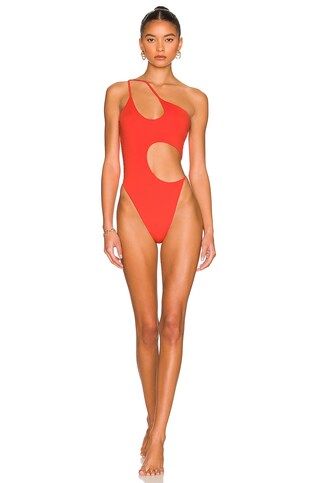 Riot Swim Blaise One Piece in Coral from Revolve.com | Revolve Clothing (Global)