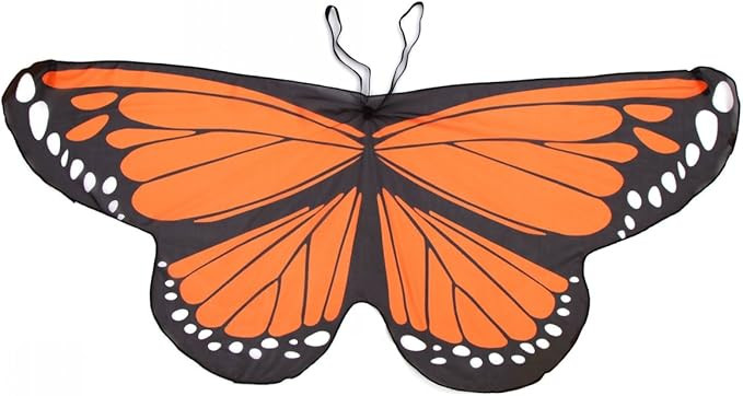 CISMARK Monarch Butterfly Wings Costume for Halloween Party | Amazon (US)