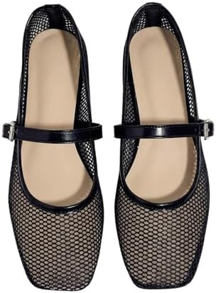Milumia Summer Leopard Mesh Ballet Flats for Women Comfortable Dressy Work | Summer Shoes,Cute Ba... | Amazon (US)